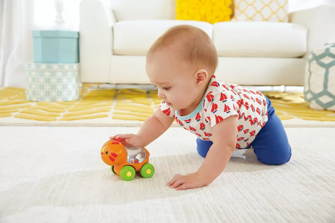 Fisher price jucarie apasa si mergi tigru