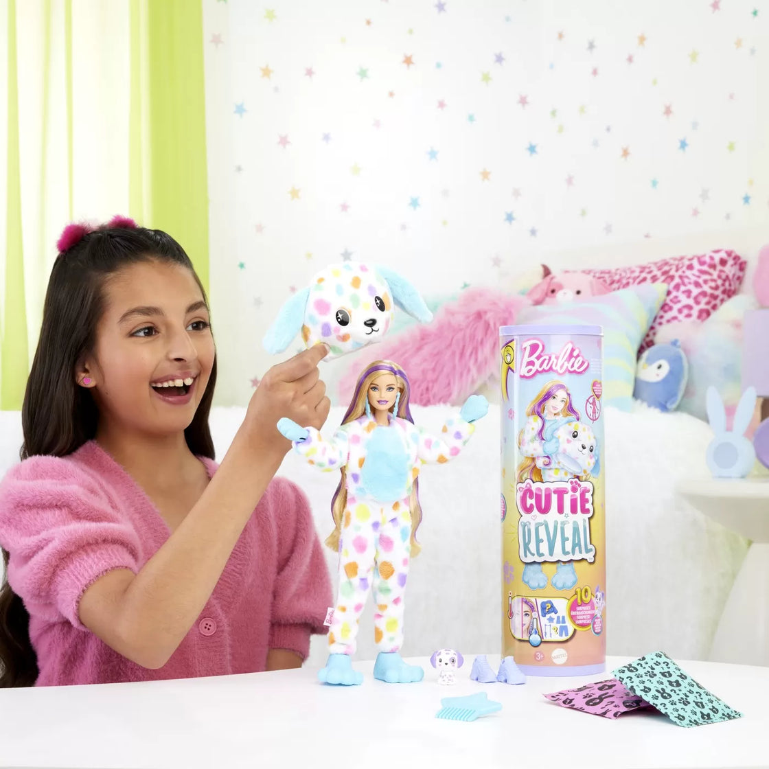 Barbie papusa barbie cutie reveal dalmatian