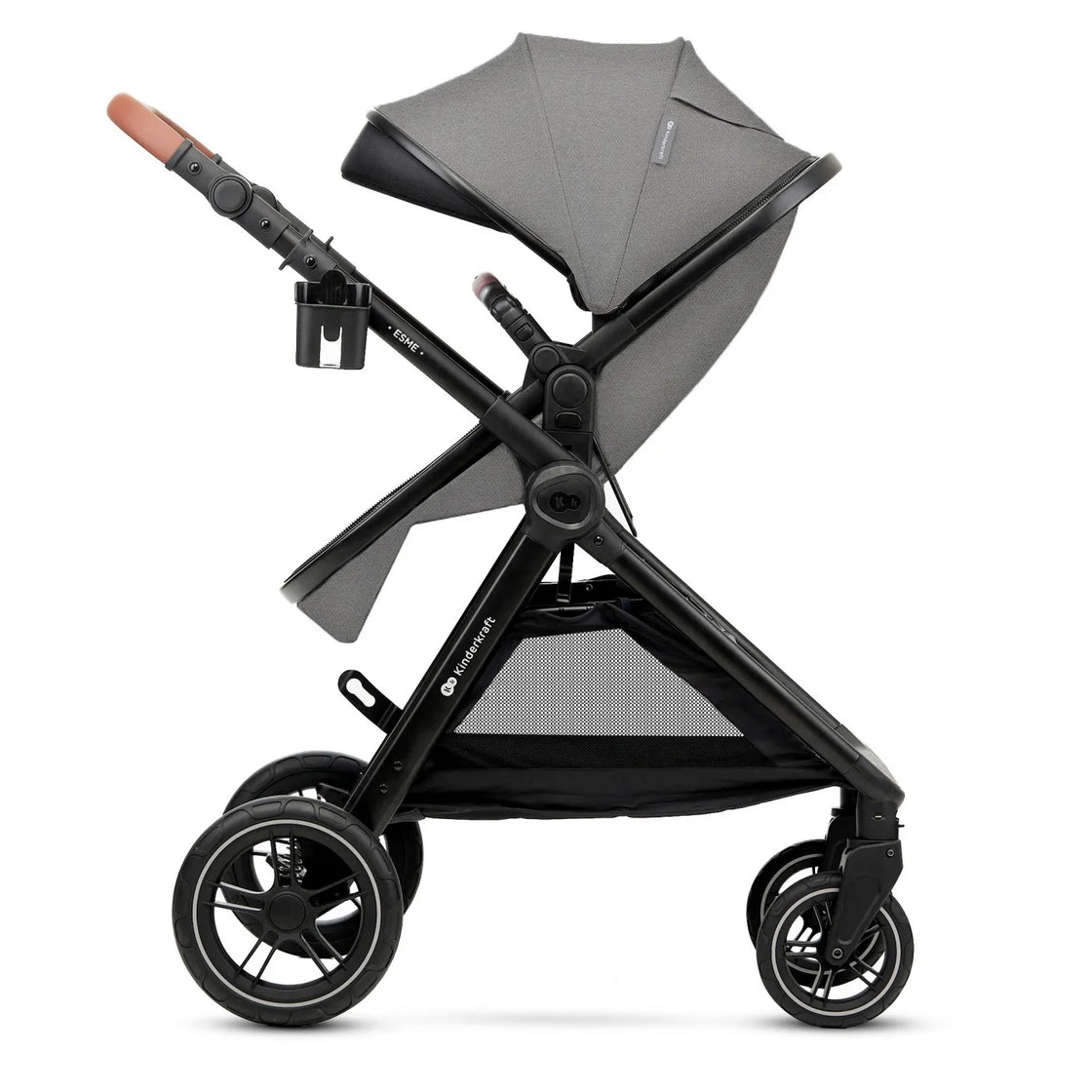 Carucior kinderkraft esme, 3 in 1, moonlight grey