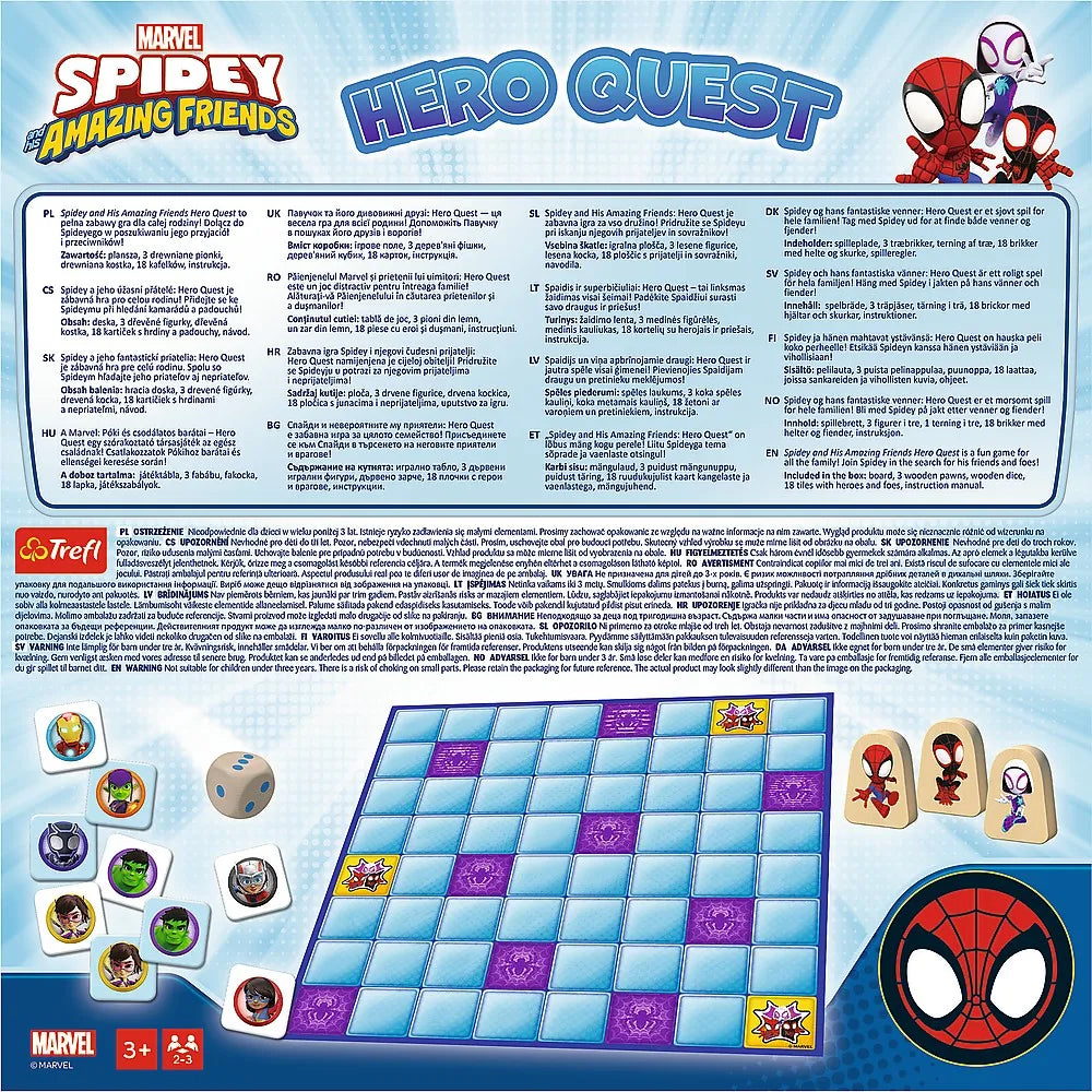 Joc de societate marvel spidey si prietenii in cautarea eroilor