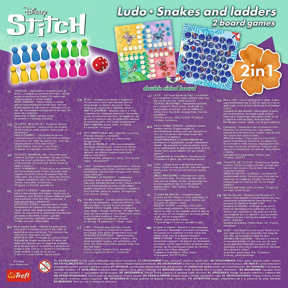 Joc disney stitch 2in1 ludo si serpisori scari