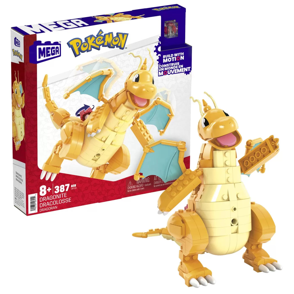 Pokemon mega set de constructie dragonite