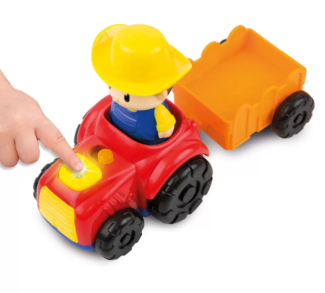Winfun tractoras cu remorca si figurina fermier