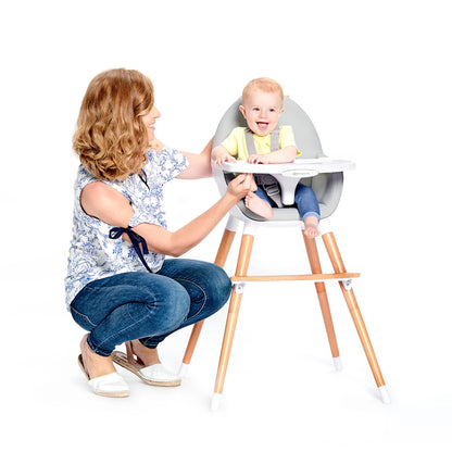 Scaun de masa kinderkraft fini, 2 in 1, grey
