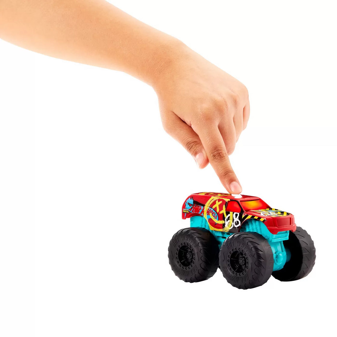 Hot wheels monster truck roarin wreckers demo derby cu functii si sunete scara  1:43