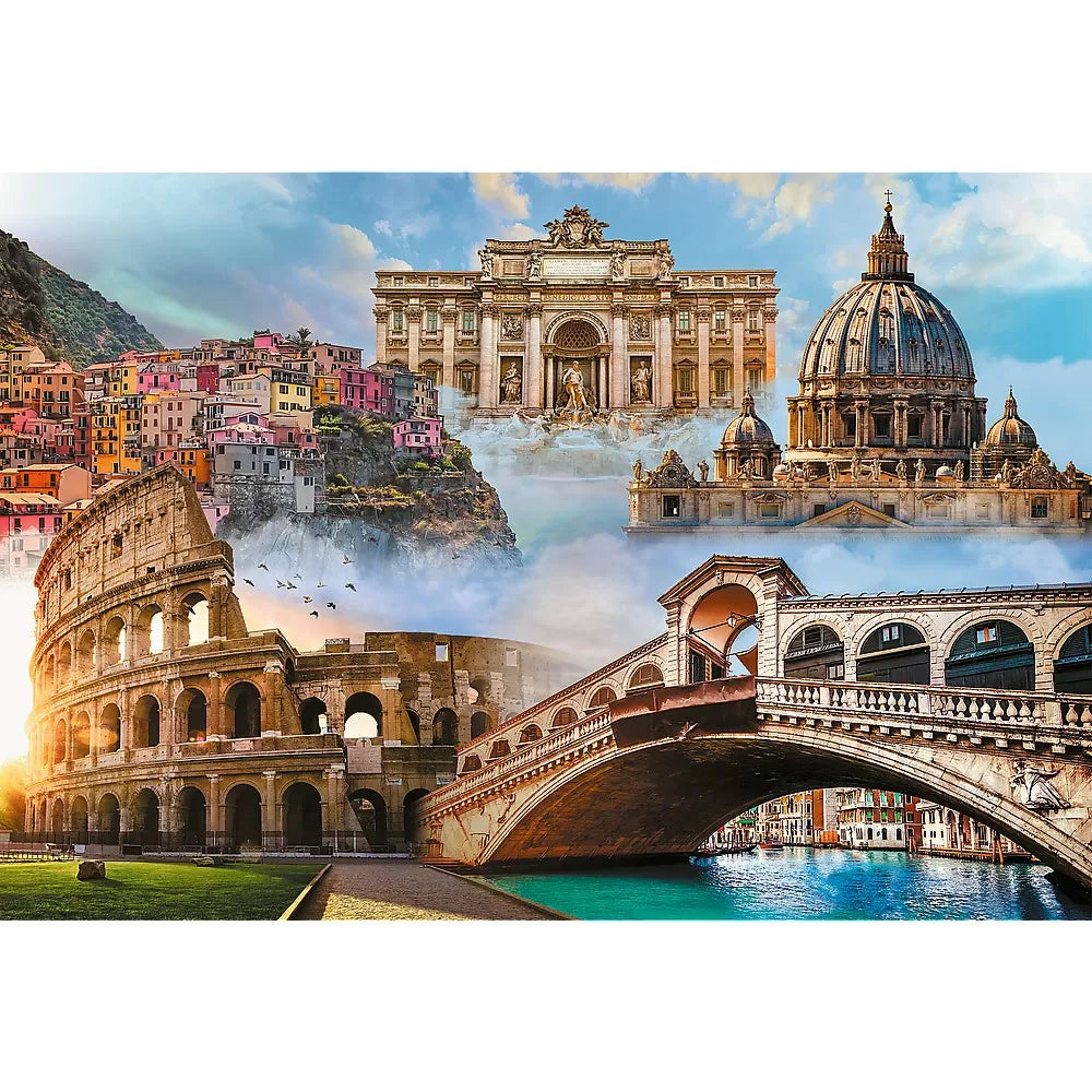 Puzzle trefl 1500 locuri favorite din italia