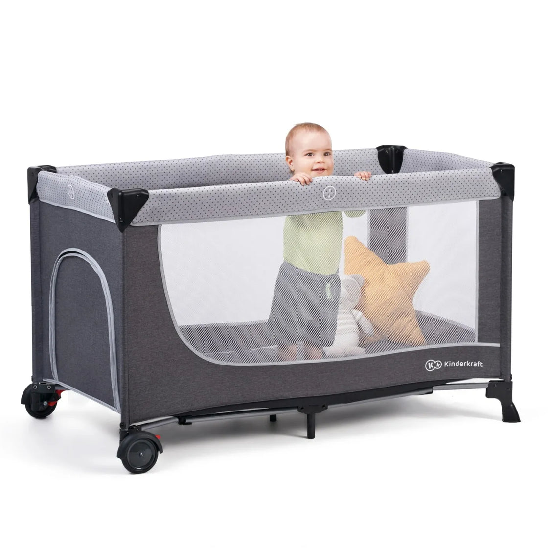 Patut de calatorie kinderkraft leody, grey