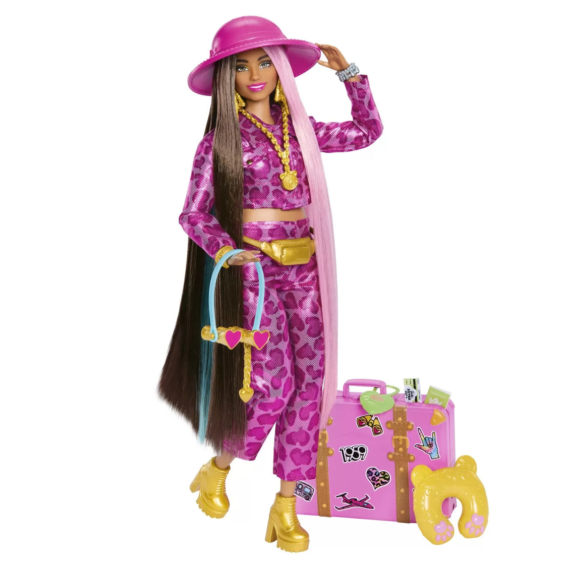 Barbie extra fly papusa barbie bruneta in safari