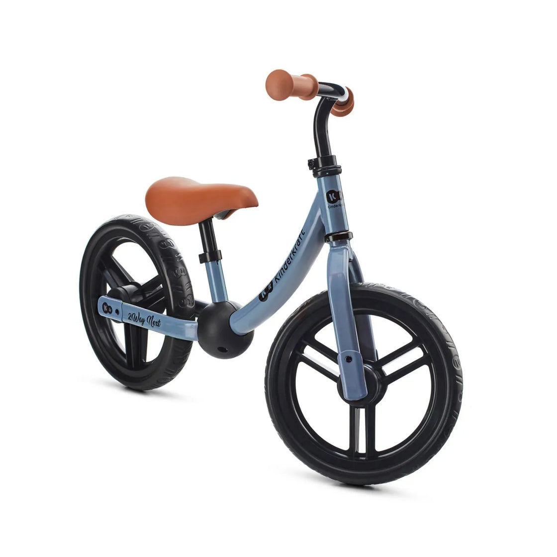 Bicicleta fara pedale, kinderkraft - 2way next, portocaliu, 12inch, blue sky