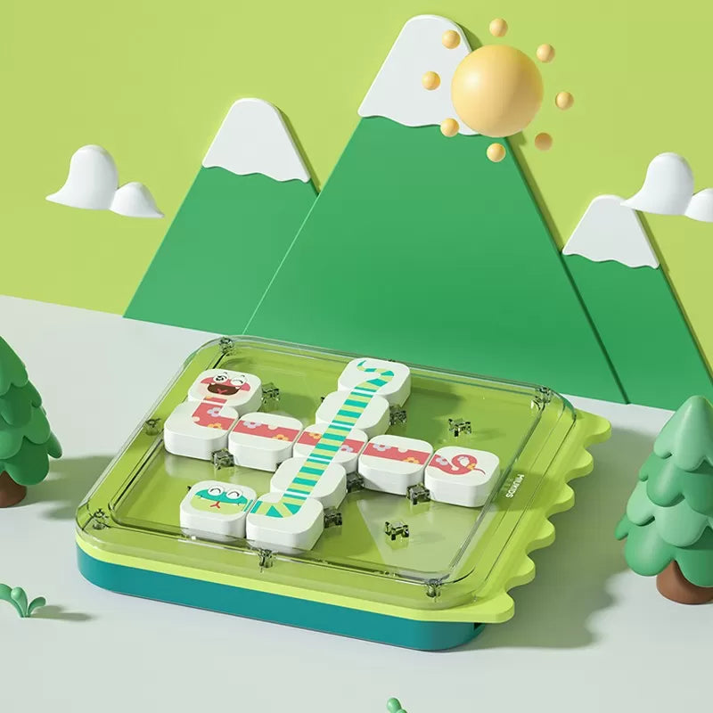 Joc educational puzzle sarpe