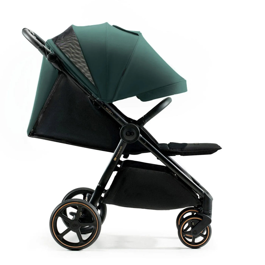 Carucior sport, ultra compact, kinderkraft mitzy, 0-22 kg, jade green