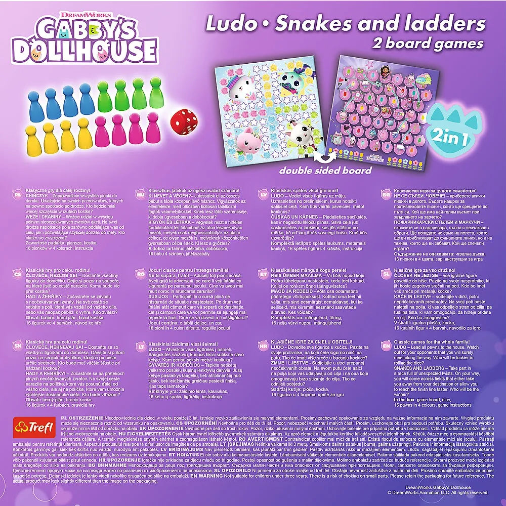 Joc dream works gabbys house 2in1 ludo si serpisori scari