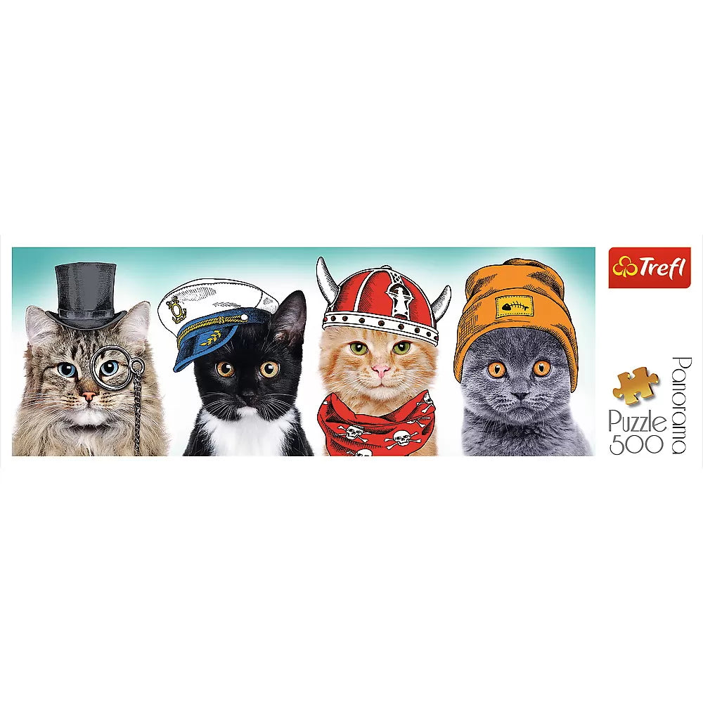 Puzzle trefl 500 panorama o echipa fluffy