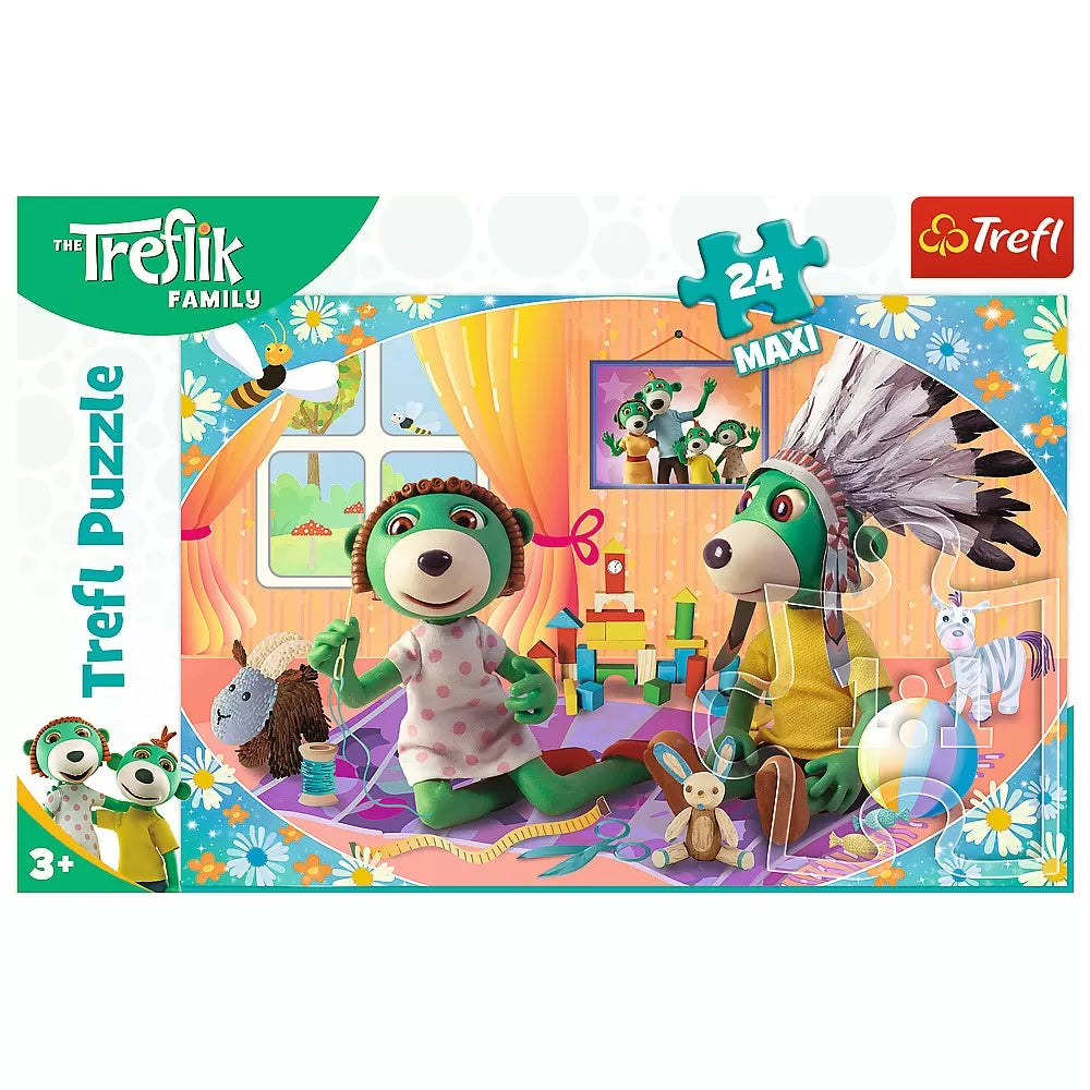 Puzzle trefl 24 maxi treflik familia fericita
