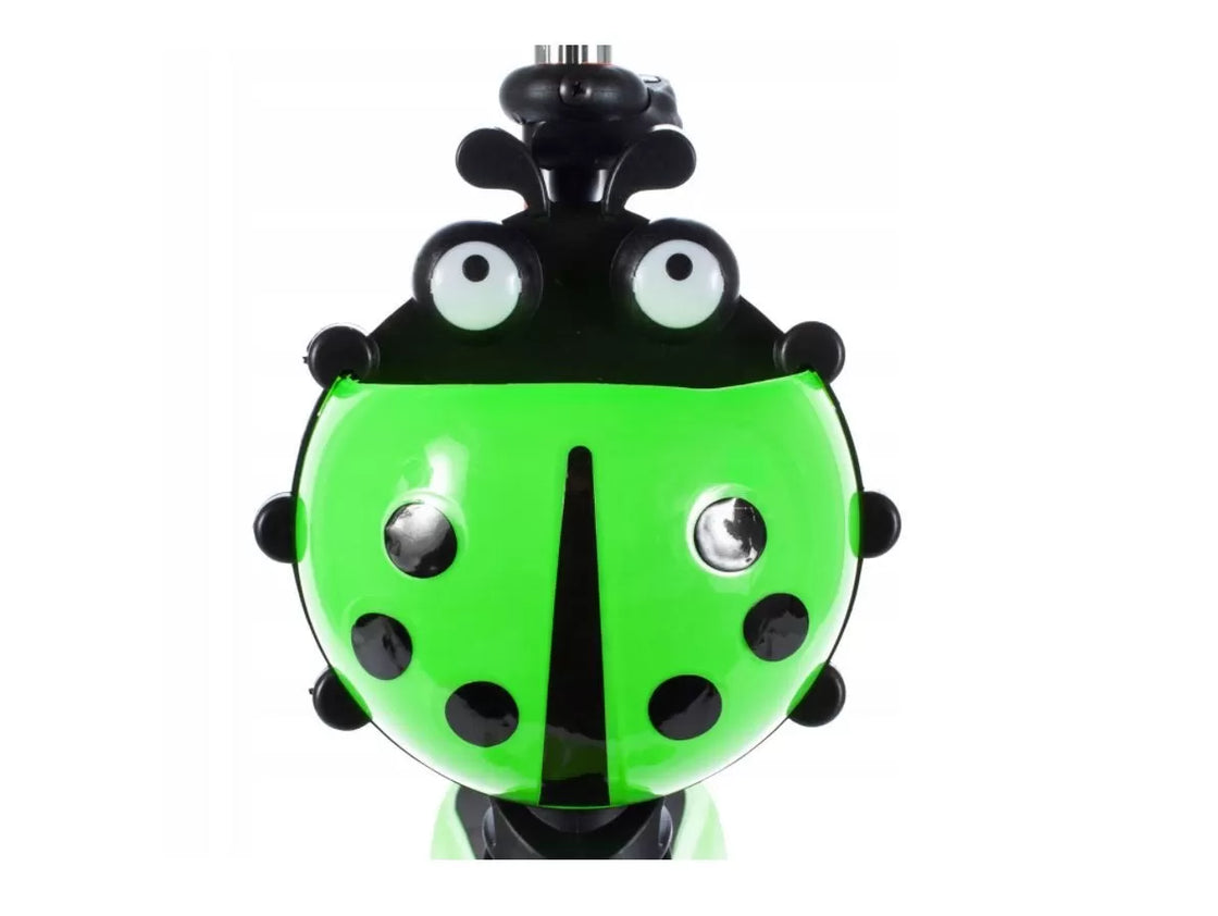 Trotineta malplay buburuza tip scooter cu 3 roti verde