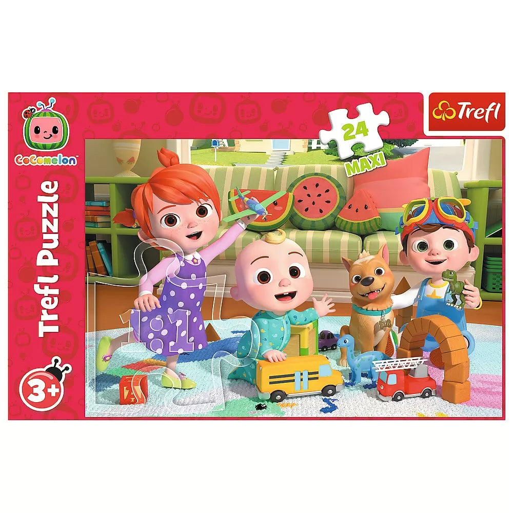 Puzzle trefl 24 maxi cocomelon gata de aventura