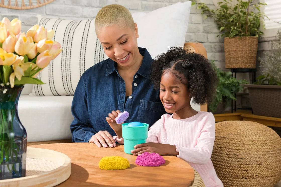 Kinetic sand floare squish blossom