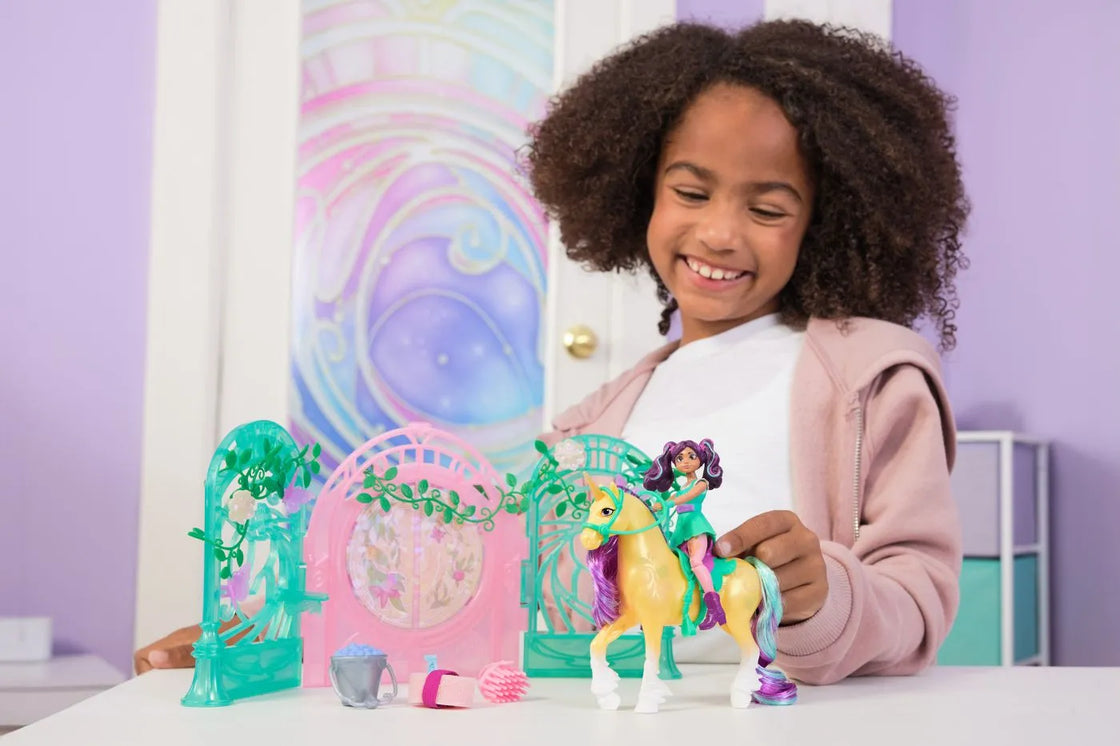 Unicorn academy set papusa ava si unicornul leaf cu accesorii
