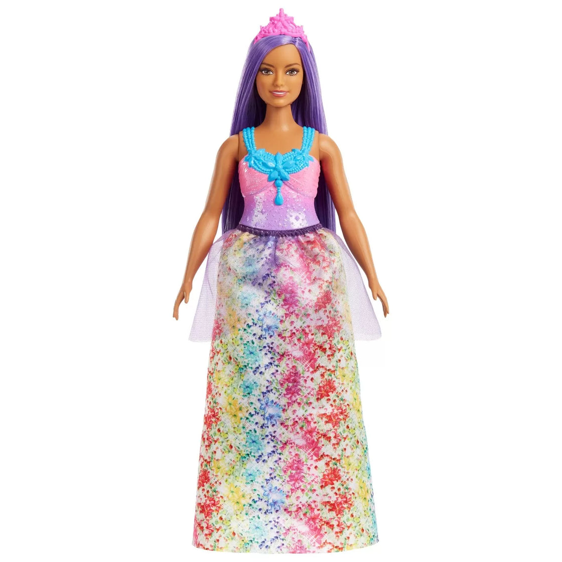 Barbie dreamtopia papusa printesa cu par mov