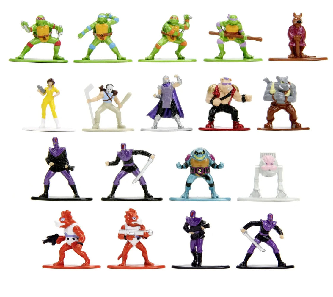 Jada nanofigurine metalice testoasele ninja 18 figurine 4cm