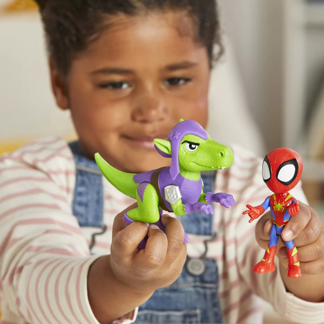 Spidey si prietenii marvel dino webs spidey si goblin raptor