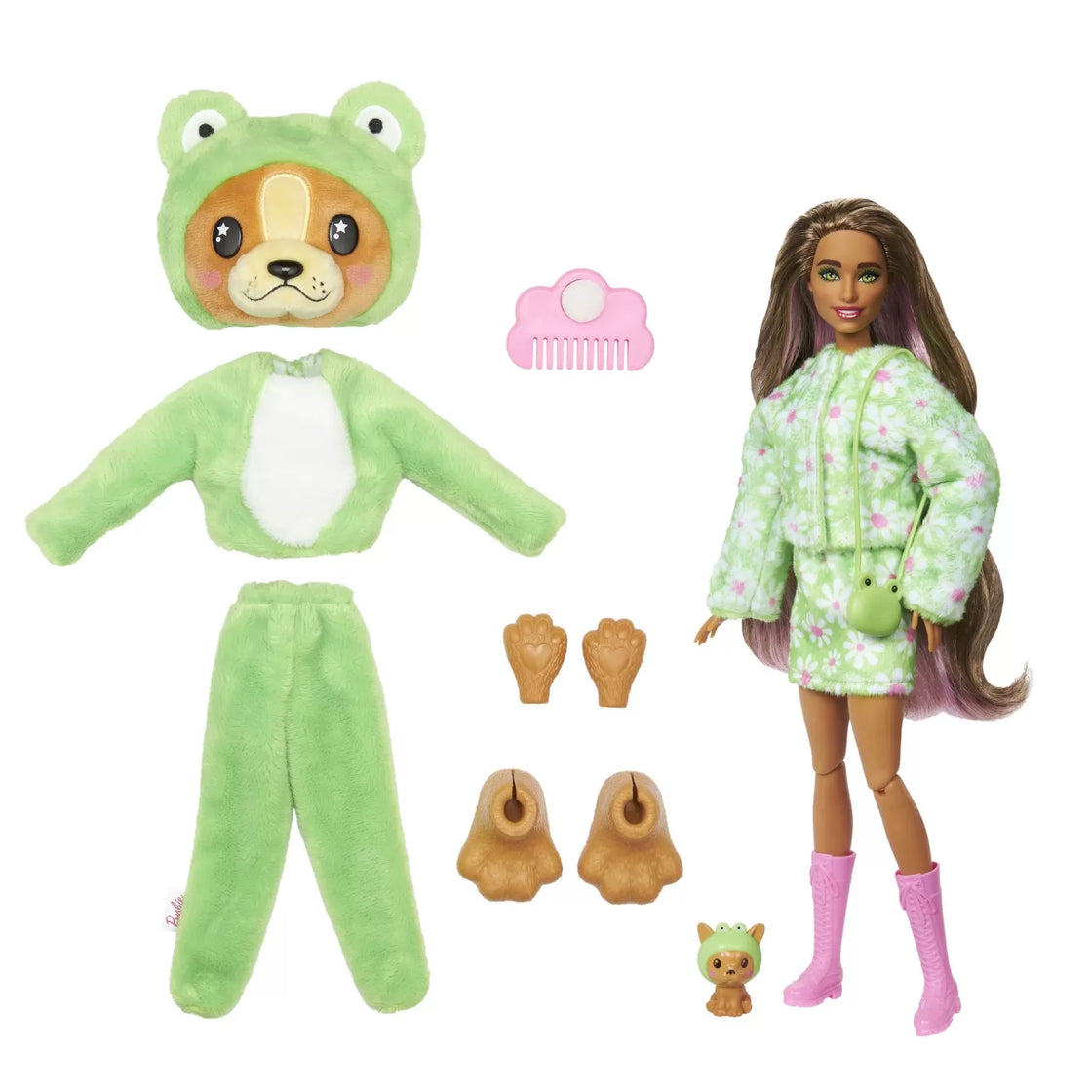 Barbie color reveal papusa barbie catel broscuta