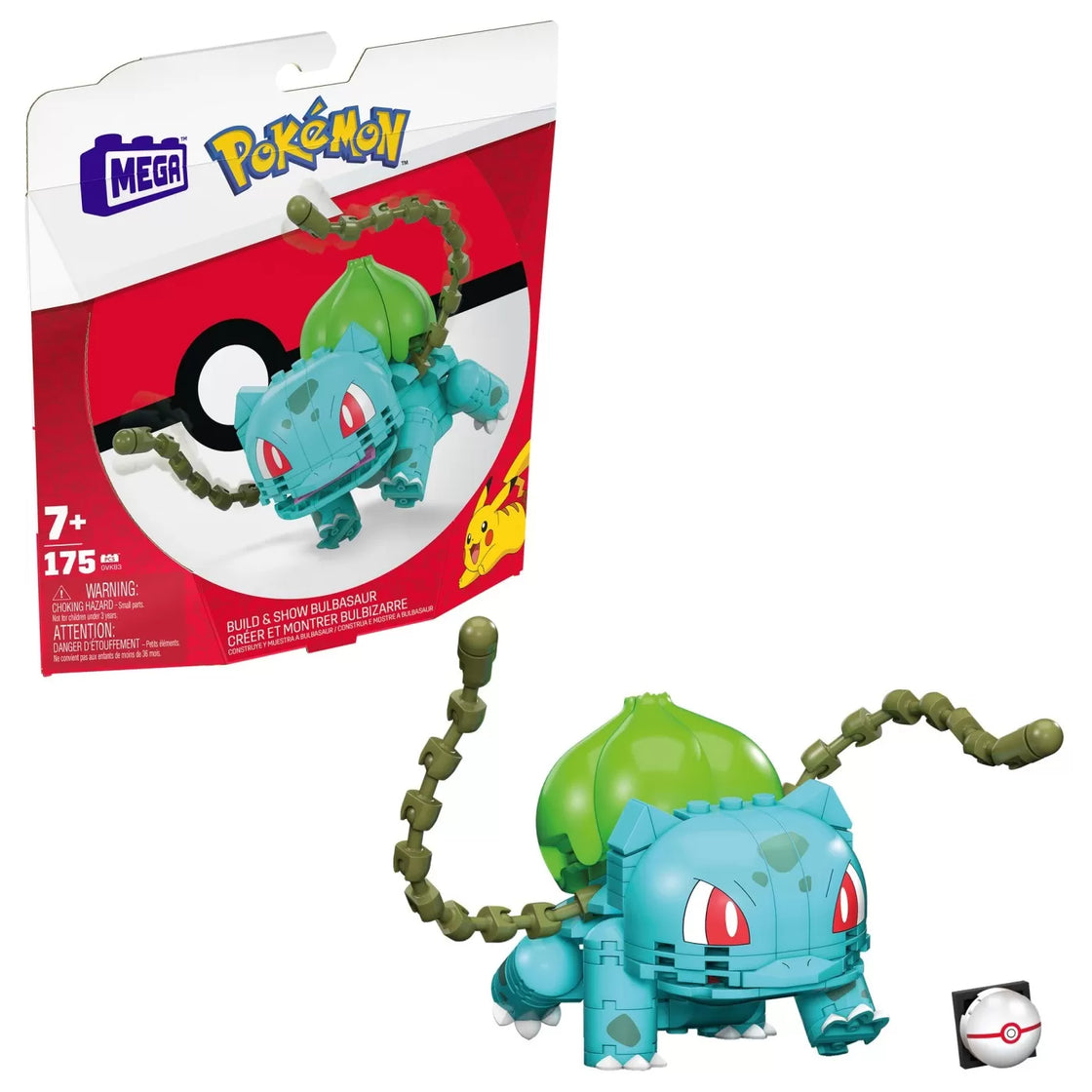 Pokemon mega construx set de constructie bulbasaur