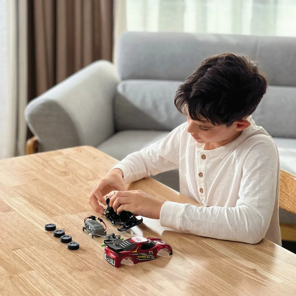 Silverlit exost build 2 drive masinuta rc rosie