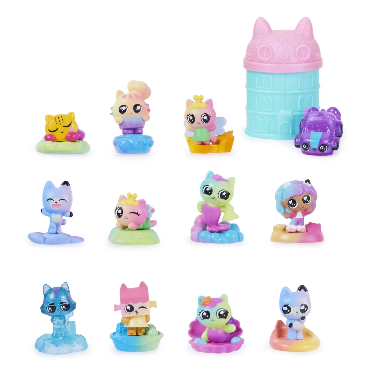 Gabbys dollhouse set 12 mini figurine