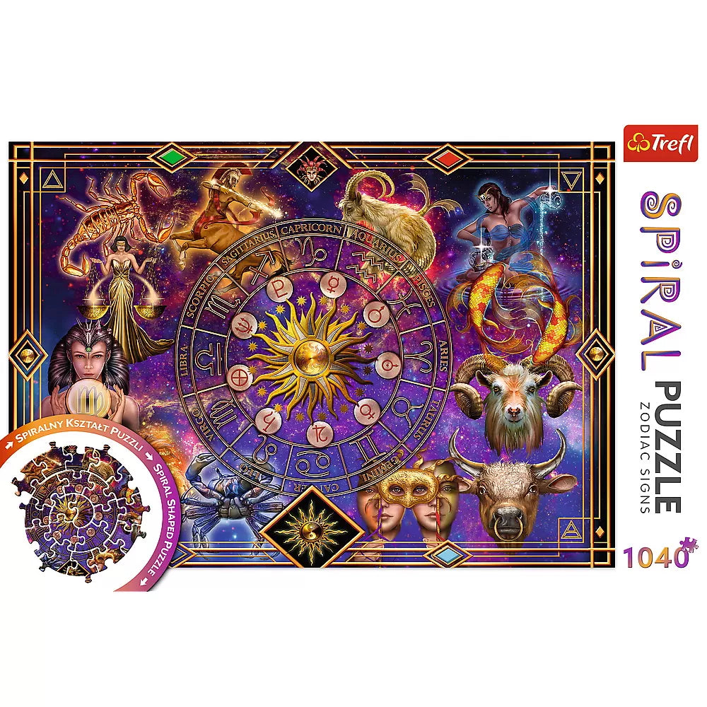 Puzzle trefl spiral 1040 piese semne zodiacale