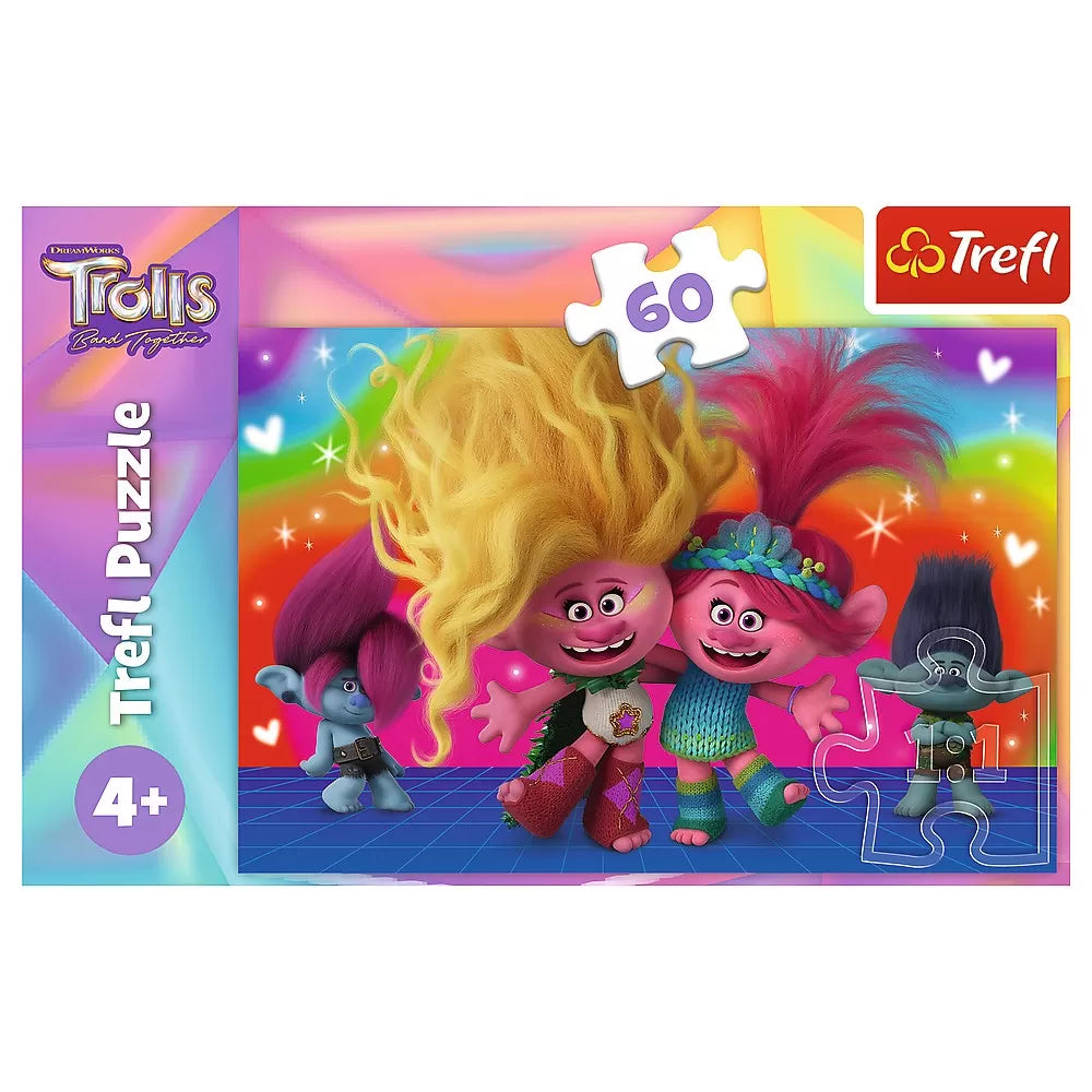 Puzzle trefl 60 trolii prietenosi