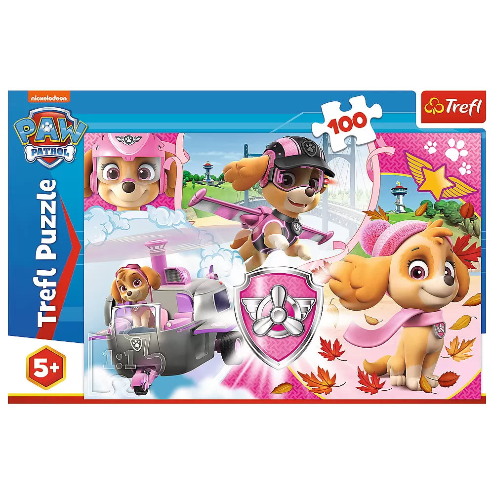 Puzzle trefl 100 skye in actiune