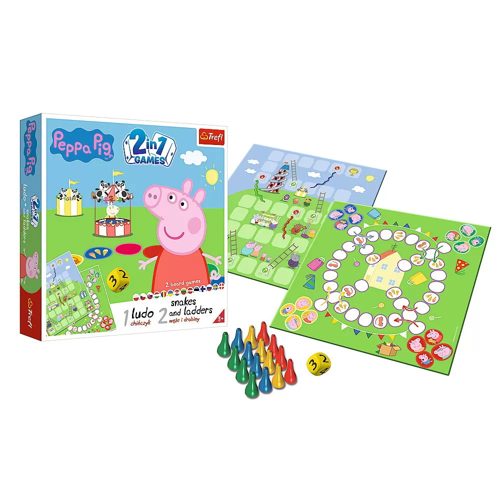 Joc peppa pig 2in1 ludo si serpisori scari