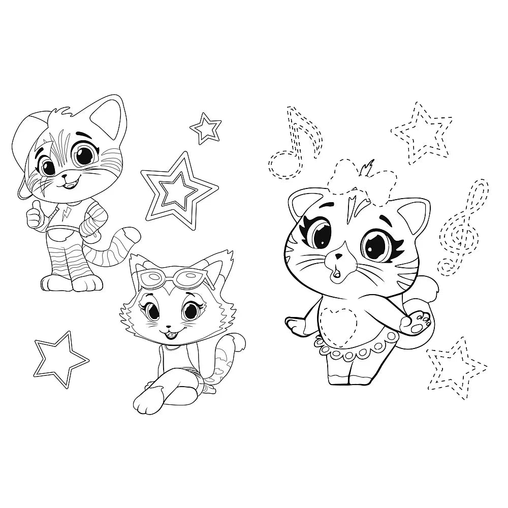 Puzzle trefl primo 24 super maxi 44 pisici trupa pisicilor