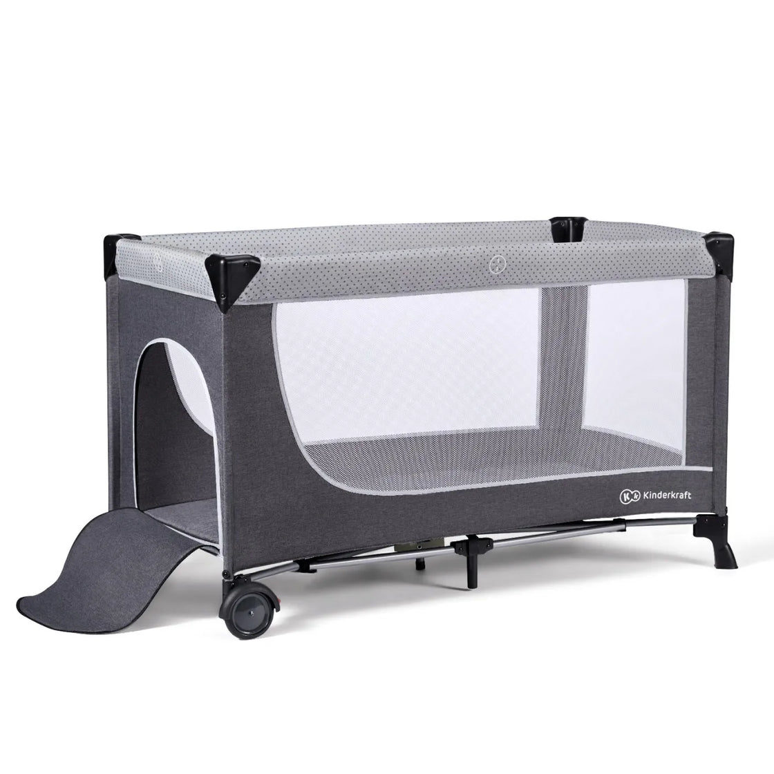 Patut de calatorie kinderkraft leody, cu accesorii, grey