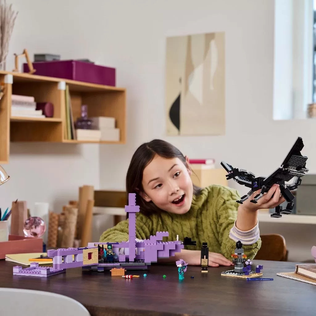 Lego minecraft dragon ender si corabia din end 21264