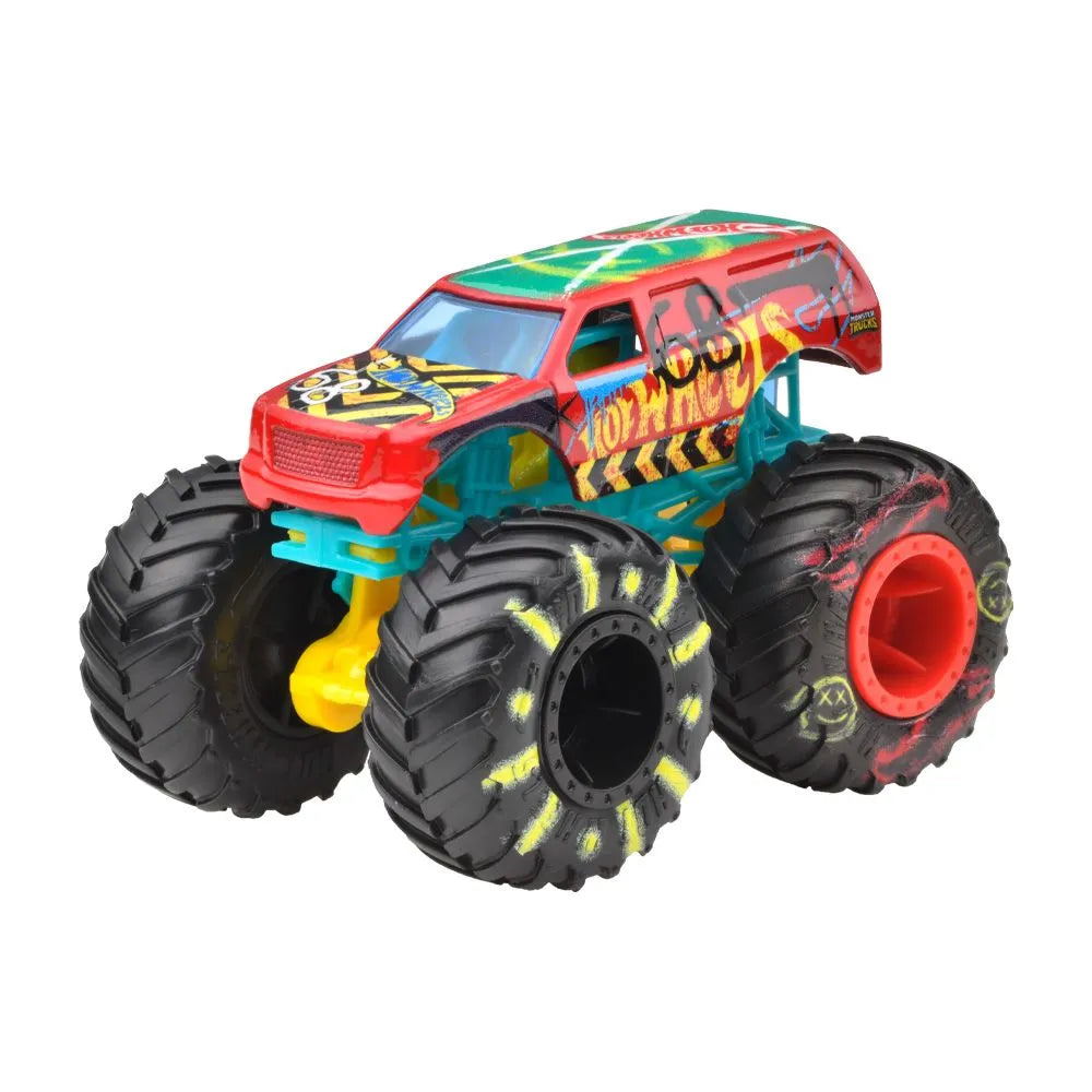 hot wheels monster truck masinuta demo derby scara 1:64