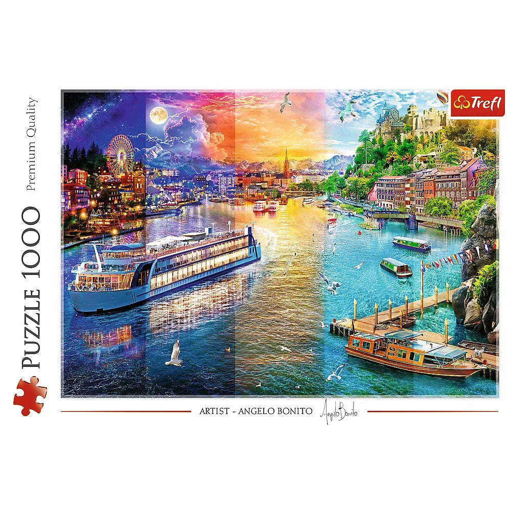 Puzzle trefl 1000 croaziera pe rau