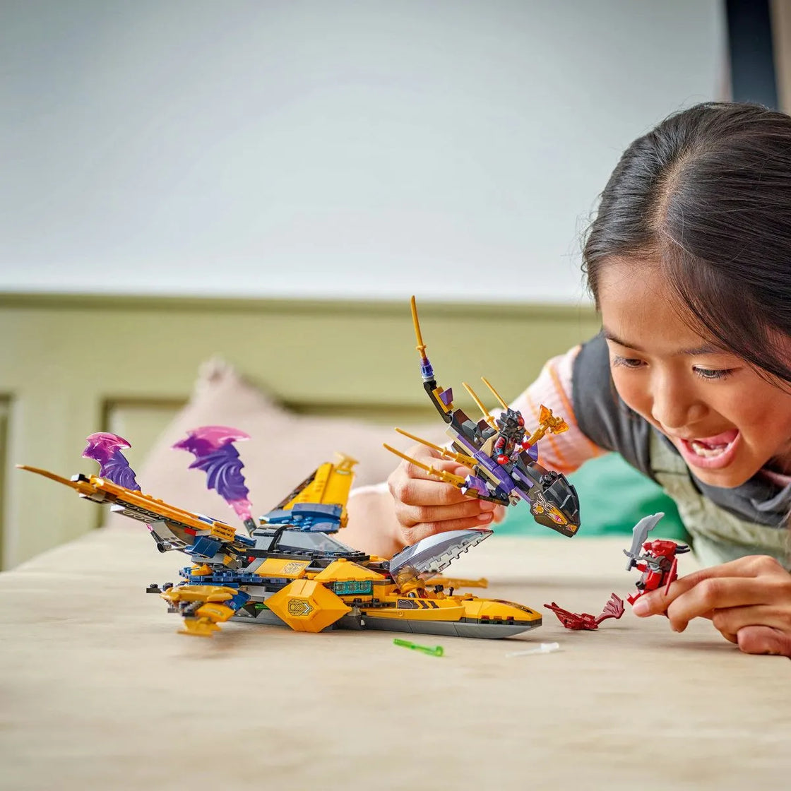 Lego ninjago superavionul cu reactie al lui ras si arin 71833