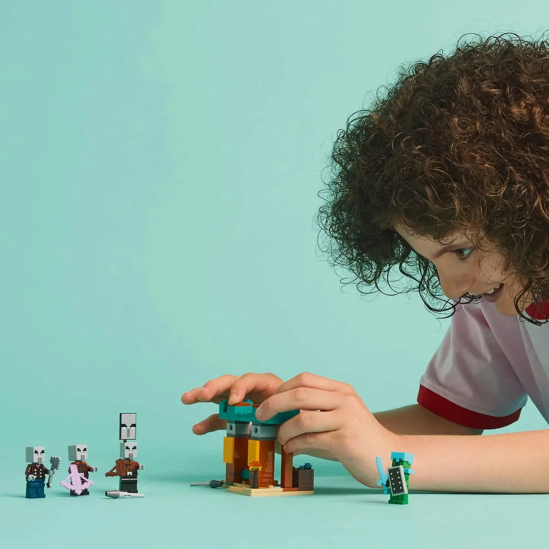 Lego minecraft patrula illager în desert 21267