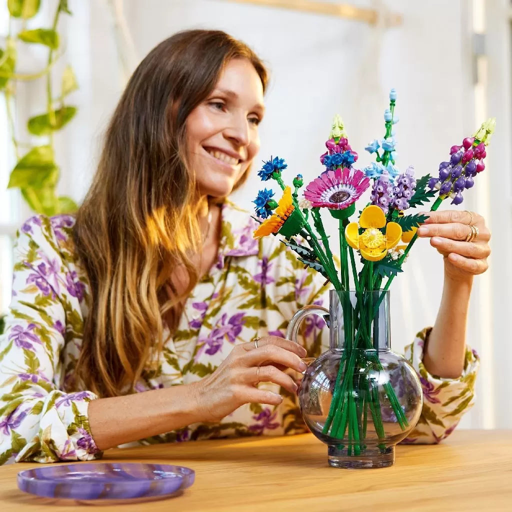 Lego icons buchet de flori de camp 10313