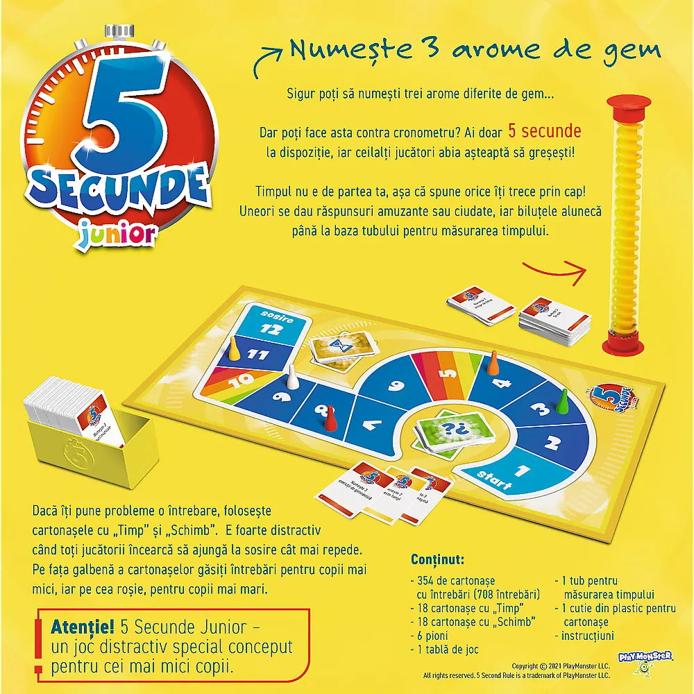 Joc 5 secunde junior limba romana