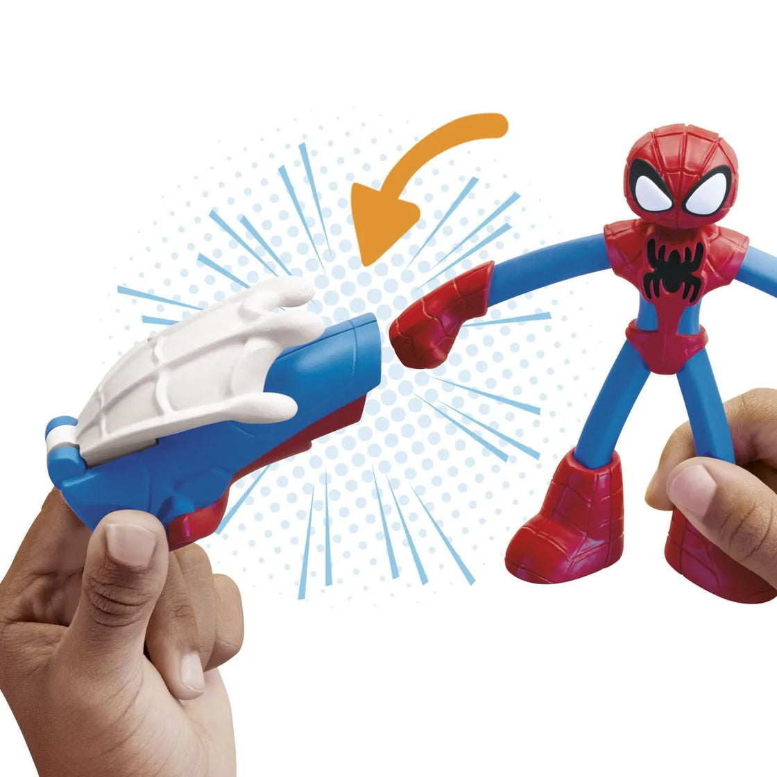 Play-doh marvel figurina flexibila cu accesorii spider man 10cm