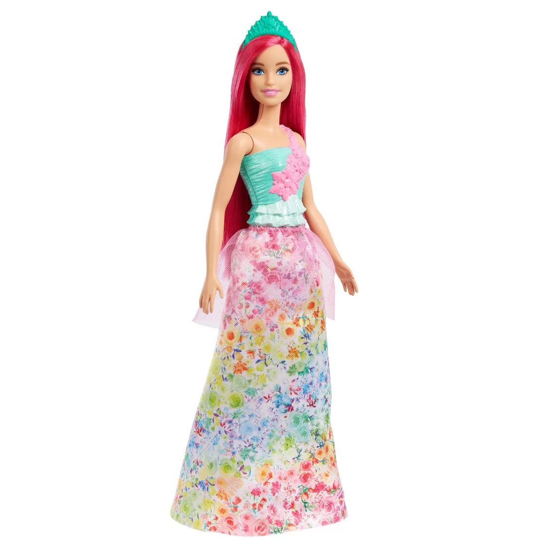 Barbie dreamtopia papusa printesa cu par roz