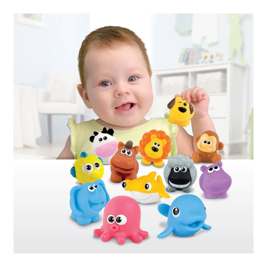 Winfun set jucarii de baie animalute din jungla