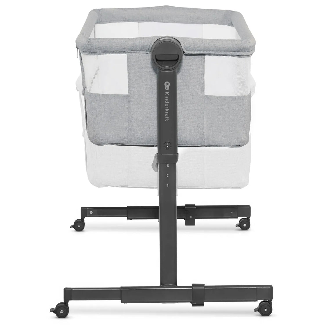 Patut co-sleeper kinderkraft neste up 2, gri deschis