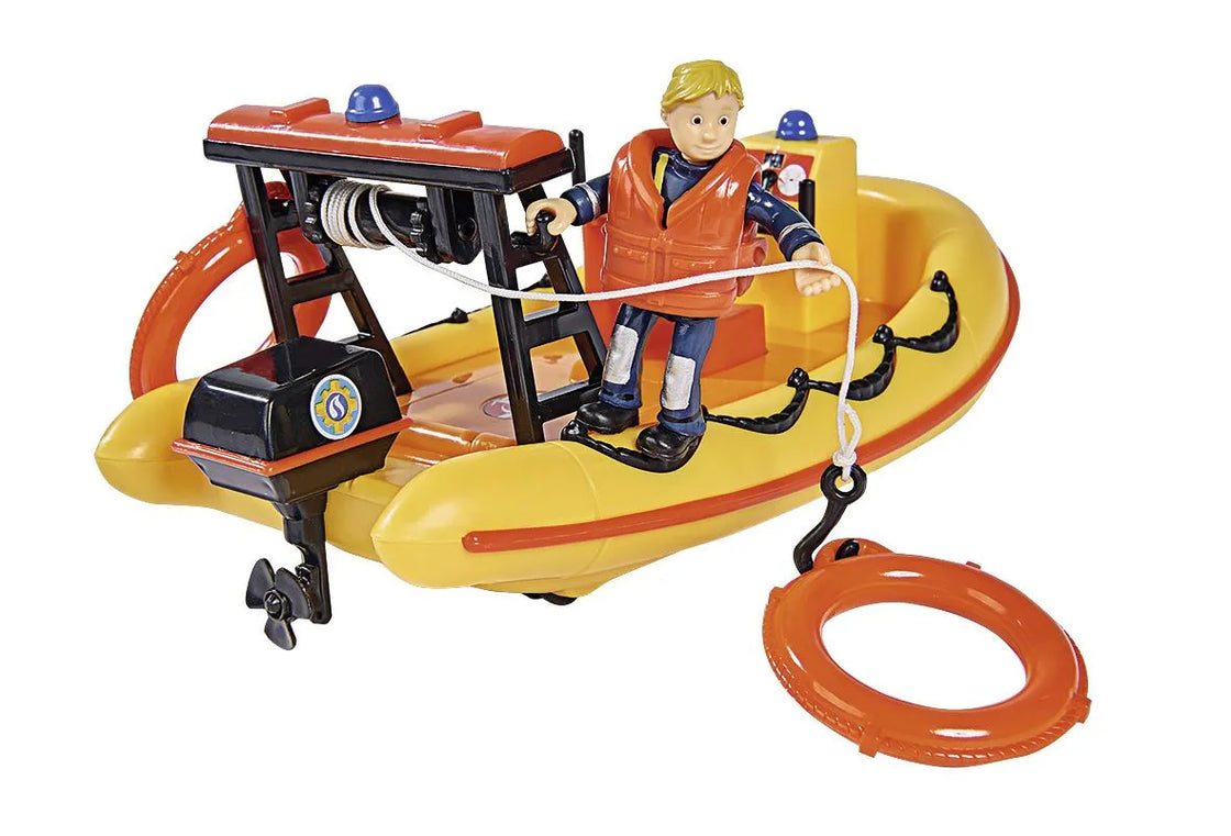 Pompierul sam barca neptun cu figurina penny si accesorii