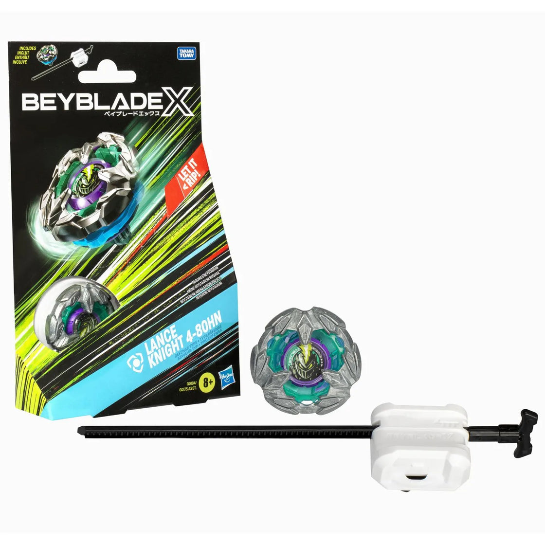 Beyblade x let it rip set lansator si roata lance knight 4-80hn