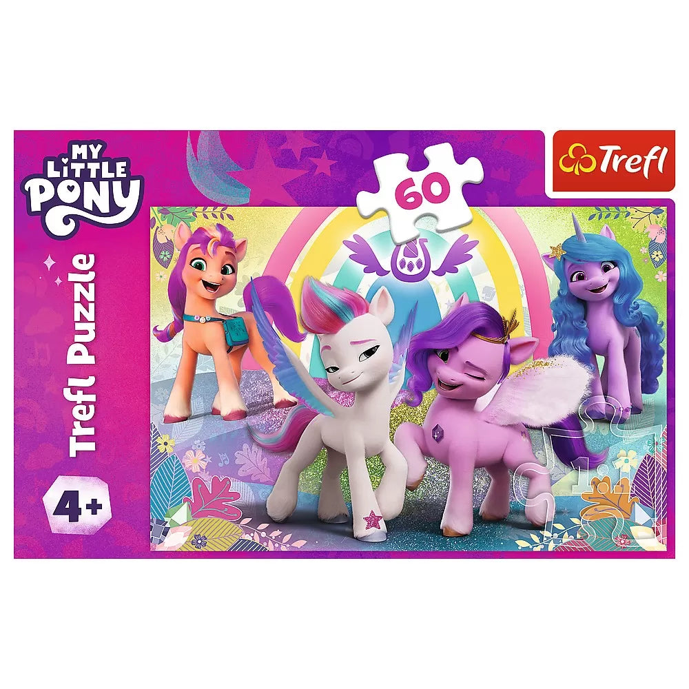 Puzzle trefl 60 my little pony in lumea prieteniilor