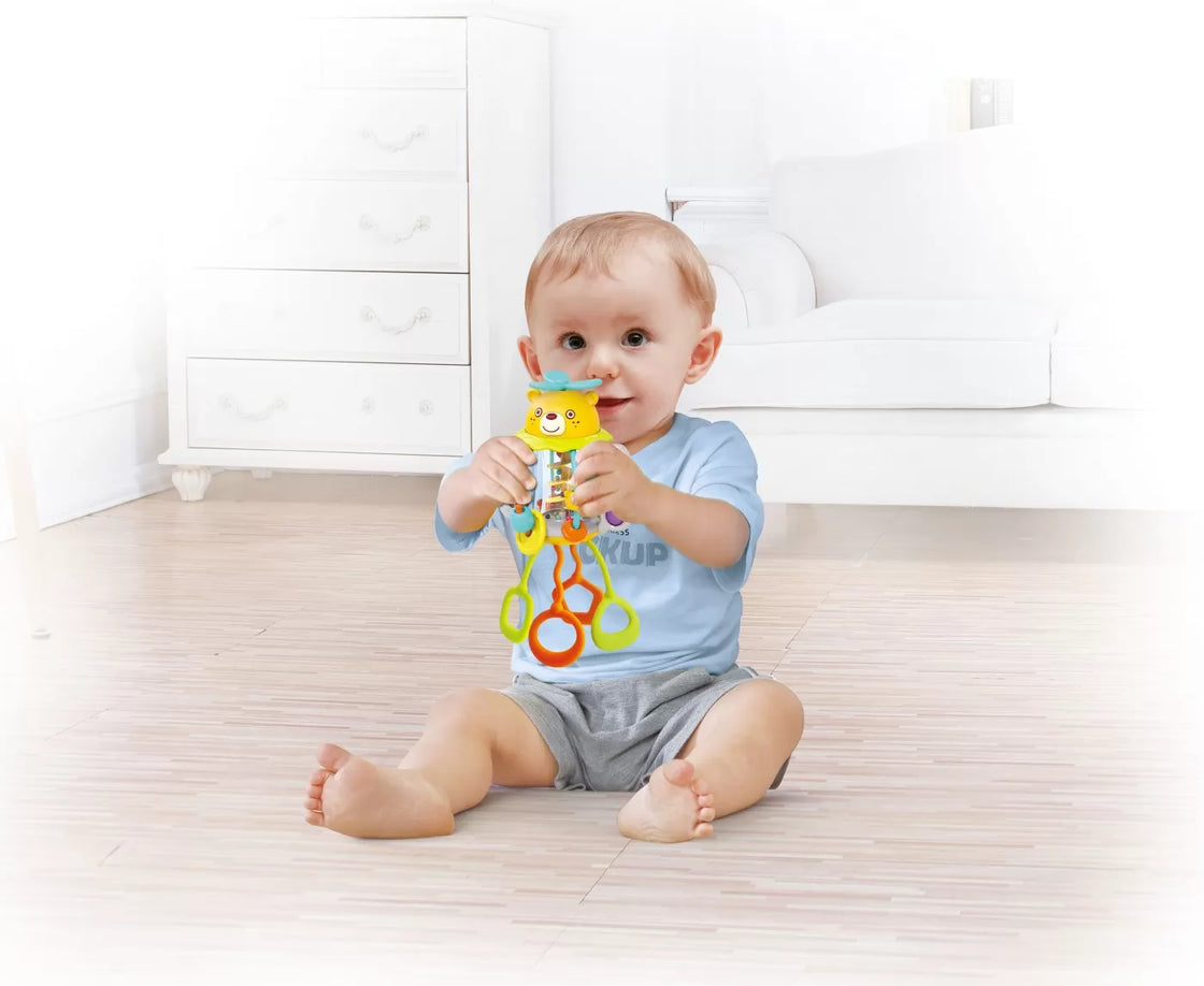Jucarie senzoriala pentru bebe scutura si trage